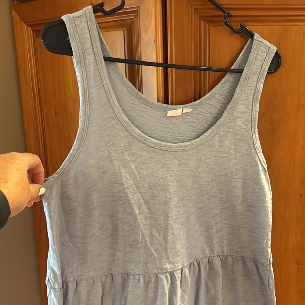Gap women’s sleeveless dress, size small, blue, 100% cotton, great for summer - Picture 2 of 7